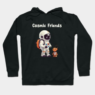 Astronaut and cute alien Hoodie